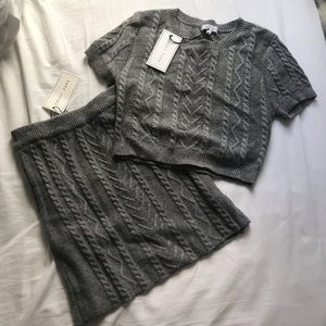 emory park Dresses - NWT Grey Knit Set emory park Dresses - NWT Grey Knit Set